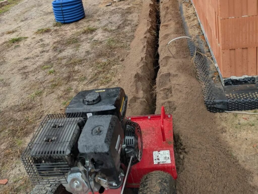 Koparka Łańcuchowa - wykop trasy